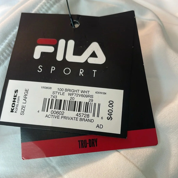 NWT Fila white skort pleaded front size large - Picture 7 of 7